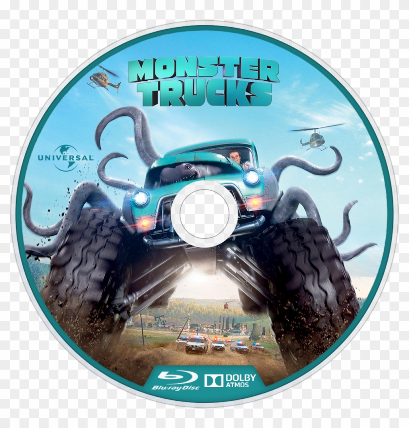Monster Trucks Bluray Disc Image - Monster Truck Movie Hd Clipart