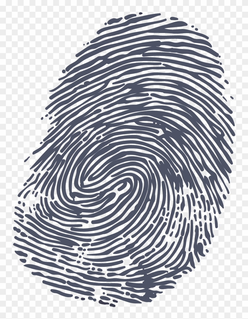 Image Black And White Download Fingerprint Icon Free - Fingerprint Png Clipart #1613470
