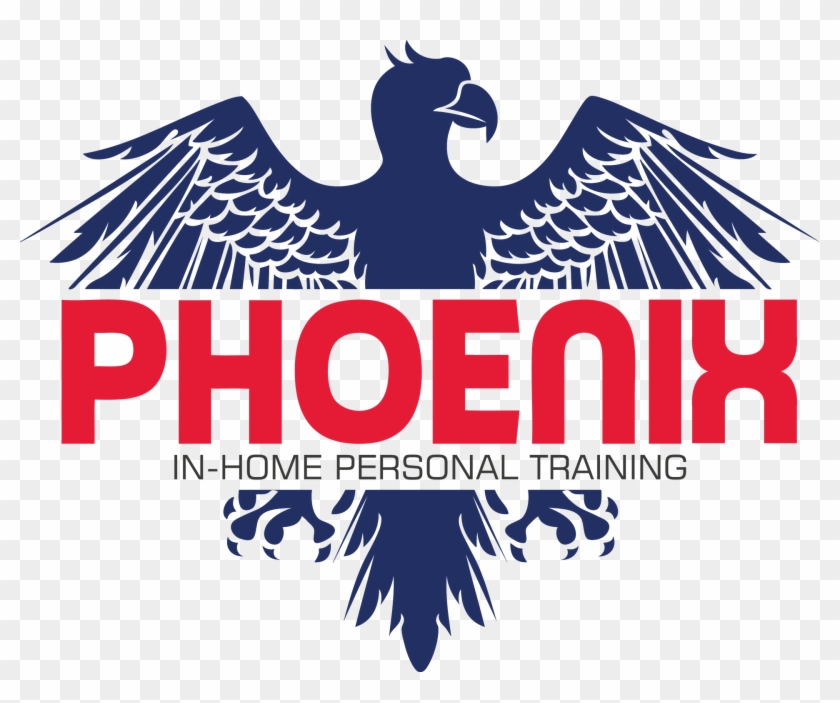 The Phoenix Personal Training - Eagle Heraldic Vector Clipart #1613479