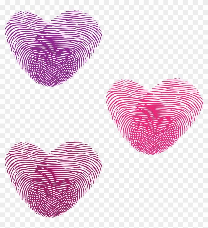 Small - Thumb Print Art Heart Clipart