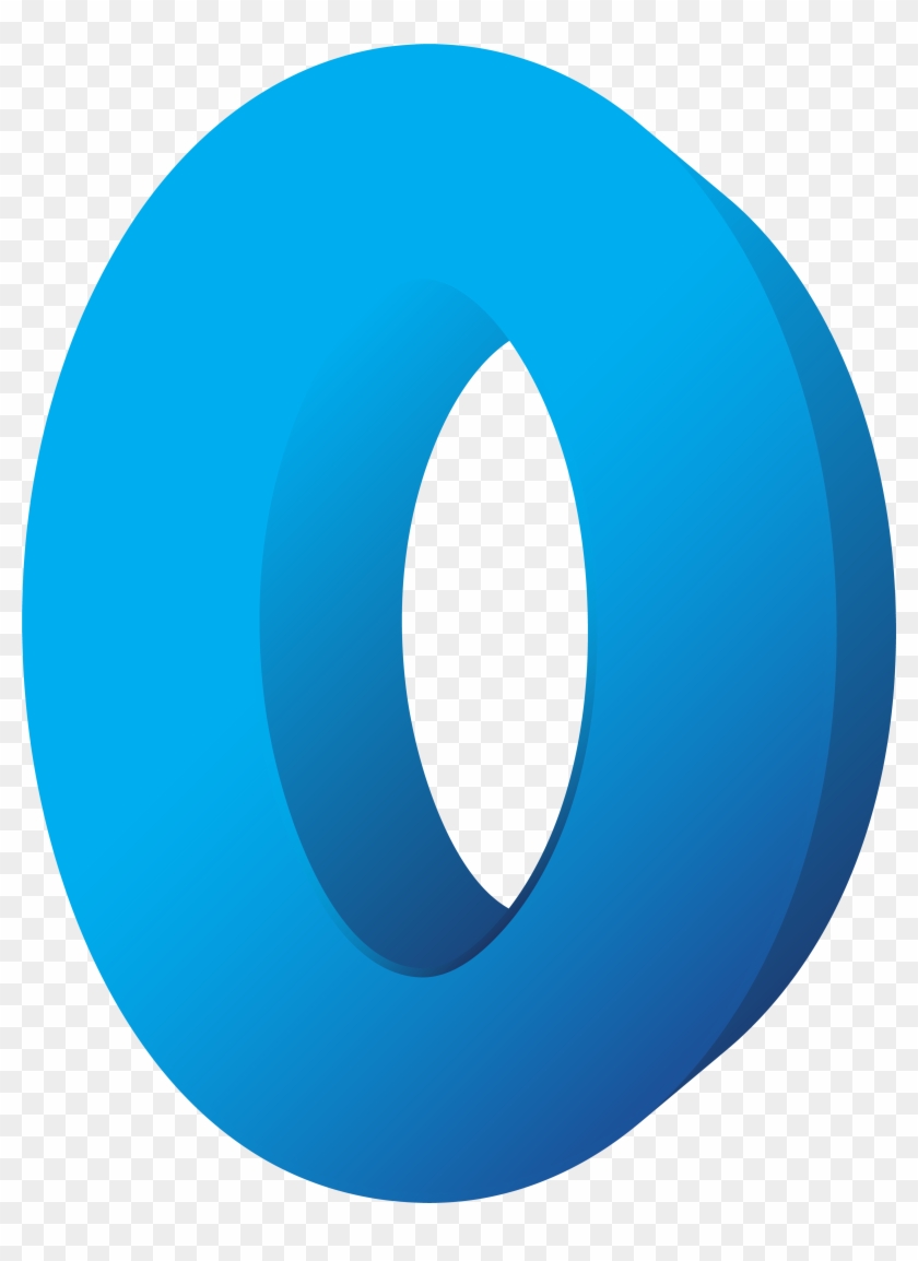 Blue Number Zero Transparent Png Clip Art Image - Zero Transparent #1613819