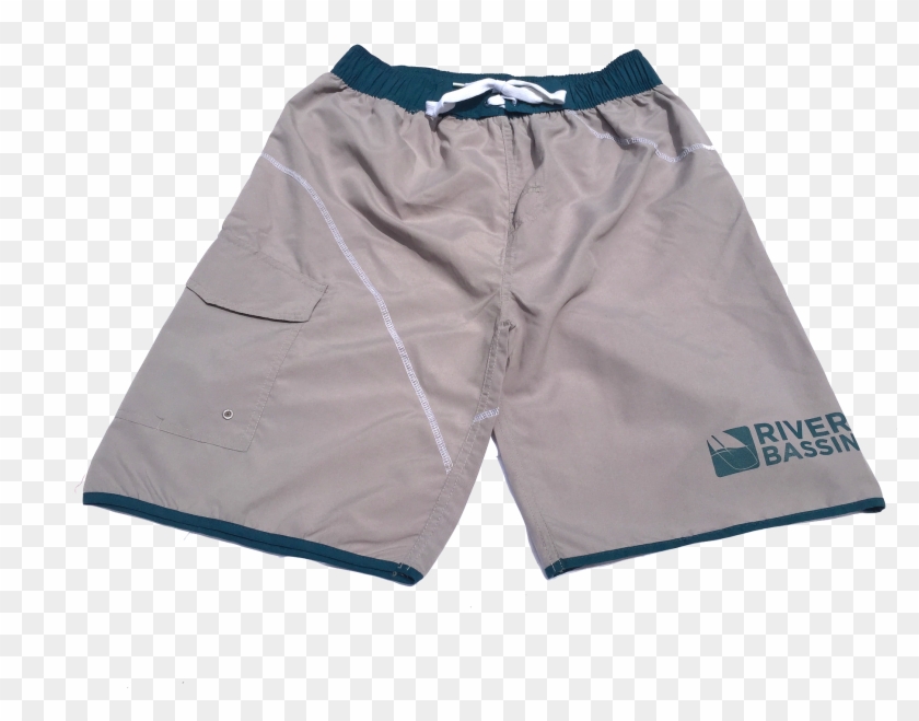 “current Seam” Trunks Grey/teal - Board Short Clipart #1613986