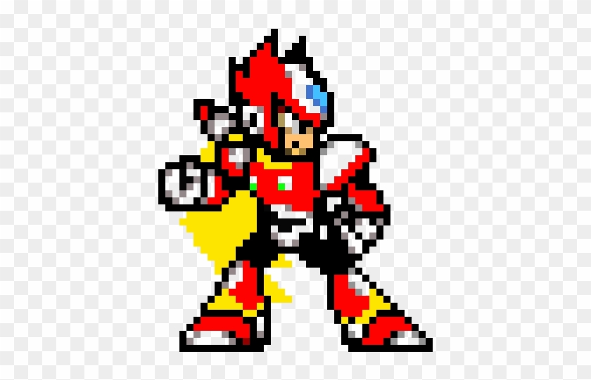 Zero - Zero Megaman Pixel Art Clipart #1614042