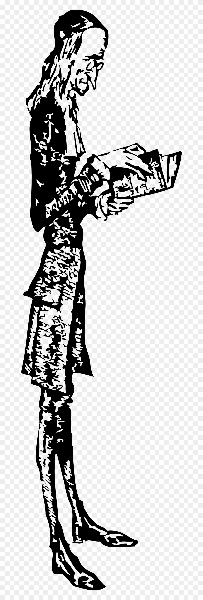 This Free Icons Png Design Of Skinny Man Reading Clipart