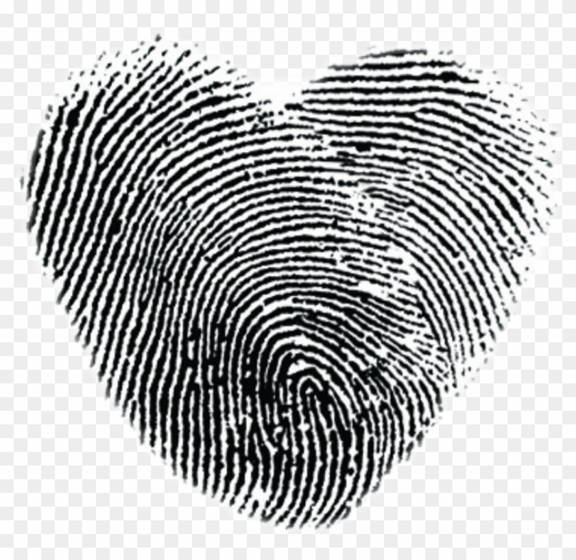Heart Sticker - Thumb Print Clipart #1614172