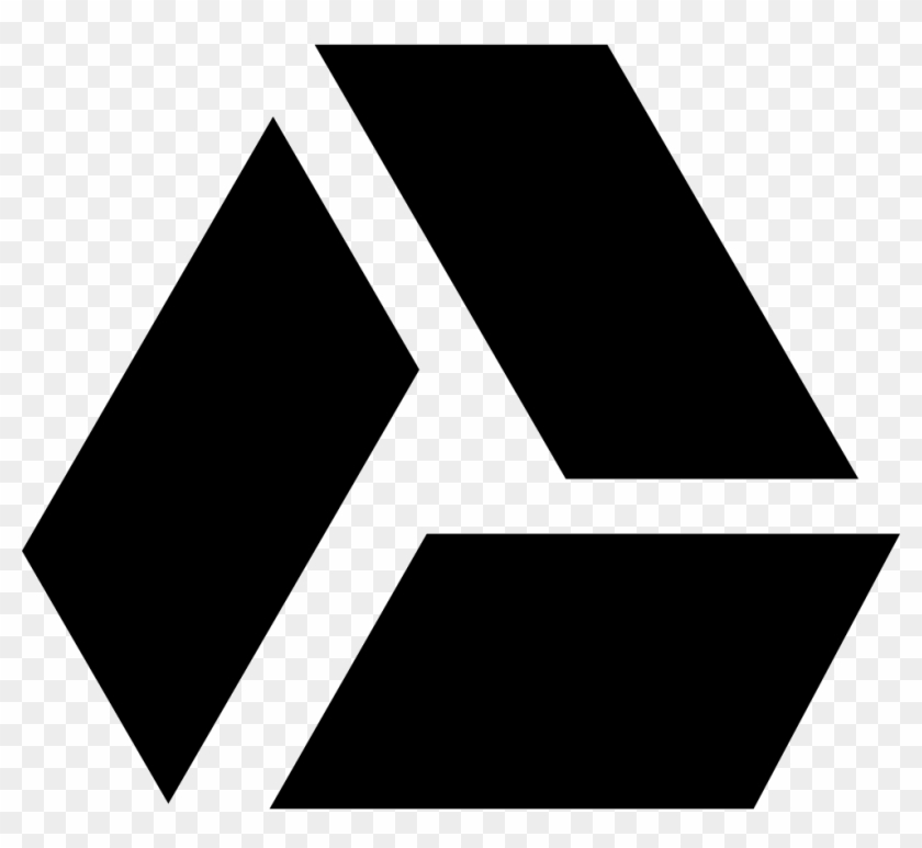 Google Drive Logo Comments - Google Drive Logo Black Clipart #1614350