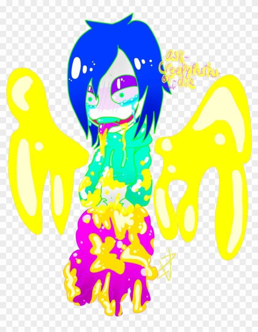 A Neon Gore Jeffy Because I Hadn't Drawn Any Gore Lately - Illustration Clipart