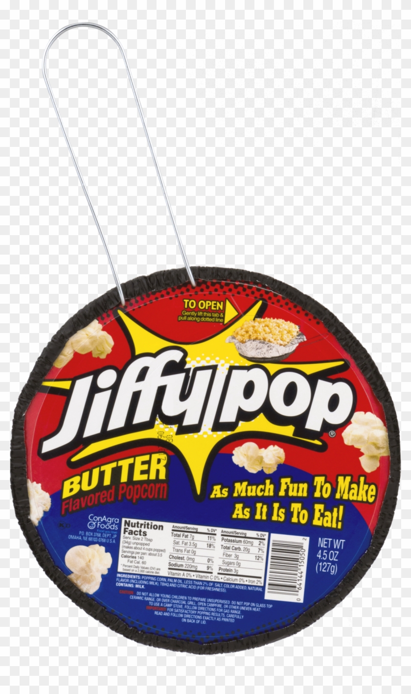 Jiffy Pop Butter Flavored Popcorn, - Popcorn On The Stove Clipart