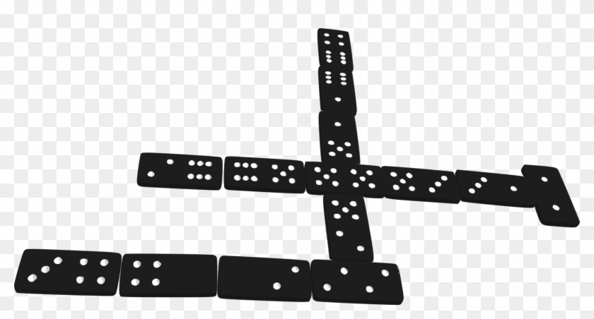 Domino's Pizza Dominoes Casual Arena Game - Dominoes Clipart Black And White - Png Download #1615329