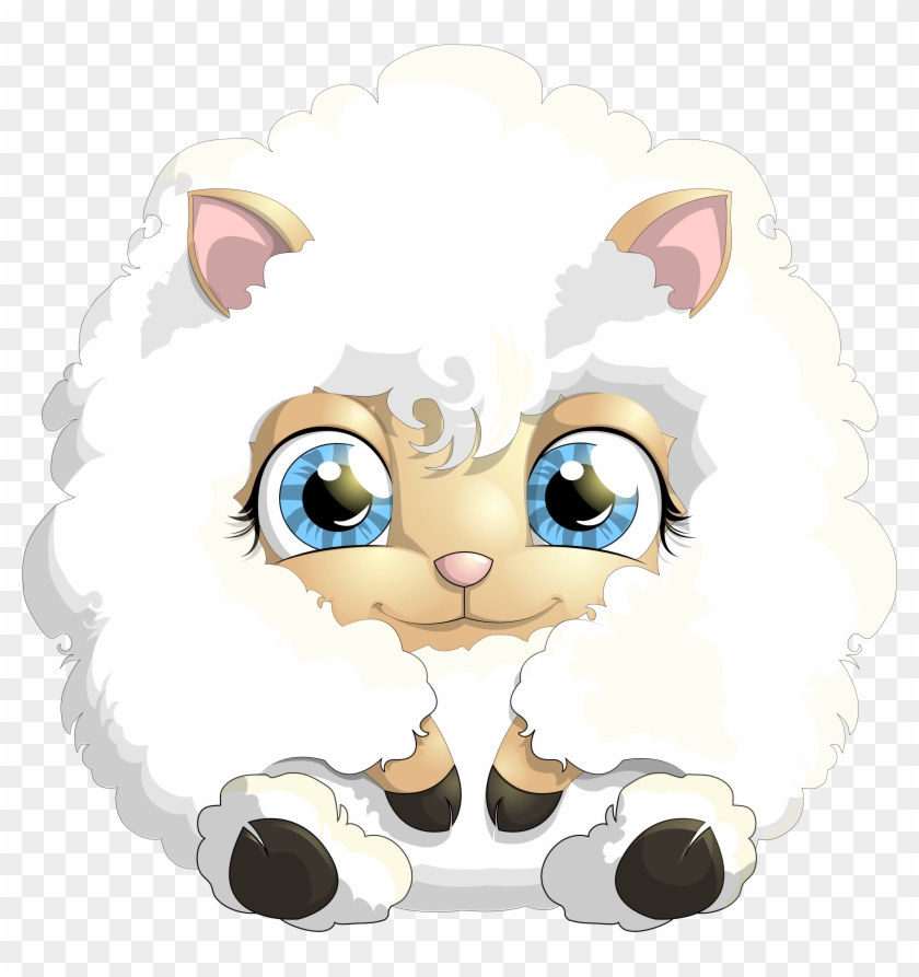 Cute Lamb Png Clipart Picture - Cute Sheep Clipart Transparent Png #1615529