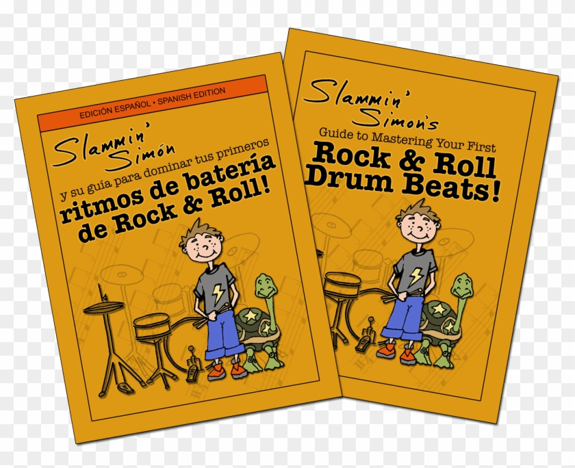 Slammin Simon Books - Cartoon Clipart #1615608