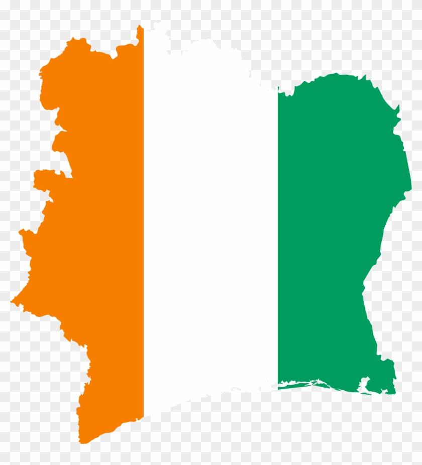 Banner Freeuse Stock Yaya Toure To Return International - Cote D Ivoire Flag Map Clipart #1615963