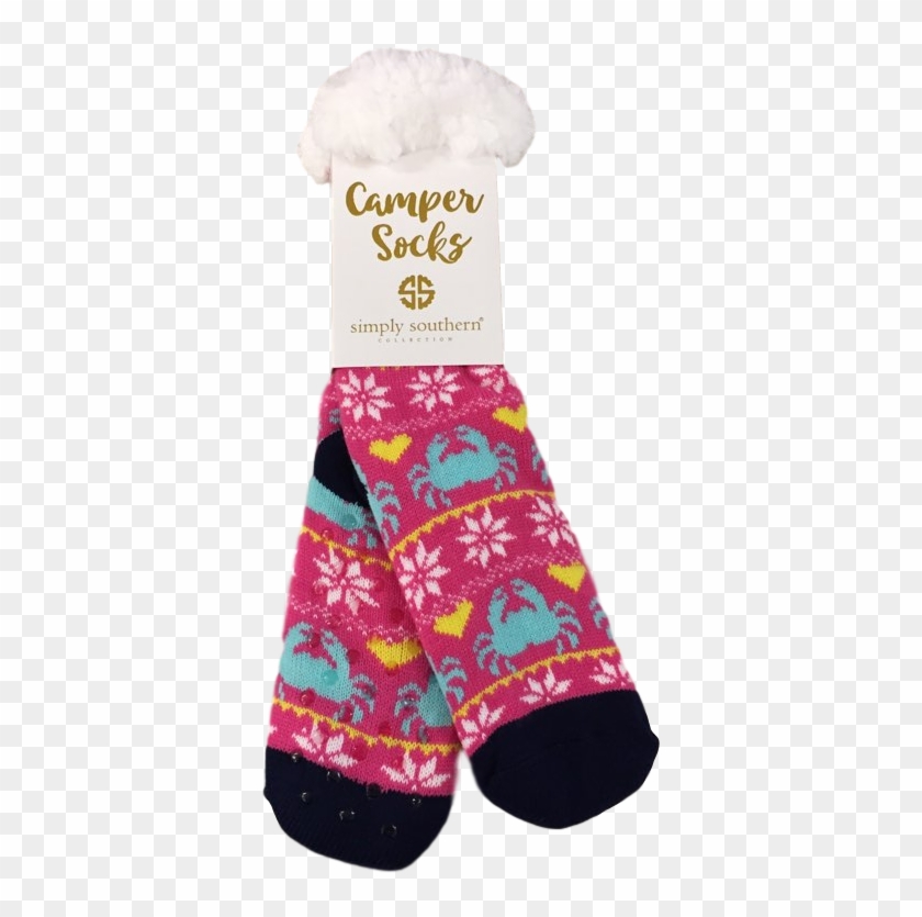 Simply Southern Crab Camper Sock - Sock Clipart