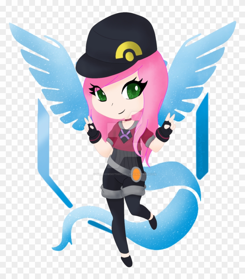 Team Mystic Linda By Shadowgothicgirl - Team Mystic Girl Clipart #1616868