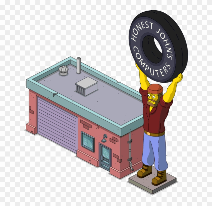 Tapped Out Honest John's Computers - Simpsons Tapped Out Level 44 Clipart