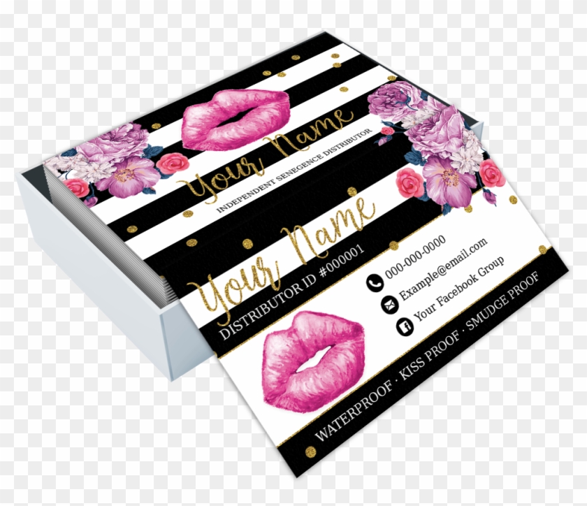 Custom Senegence Lipsense Business Cards Design - Lip Gloss Clipart #1617805