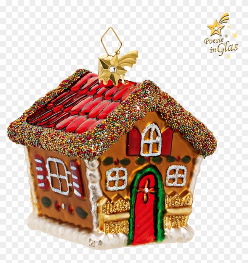 Gingerbread House With Beads Clipart #1618016