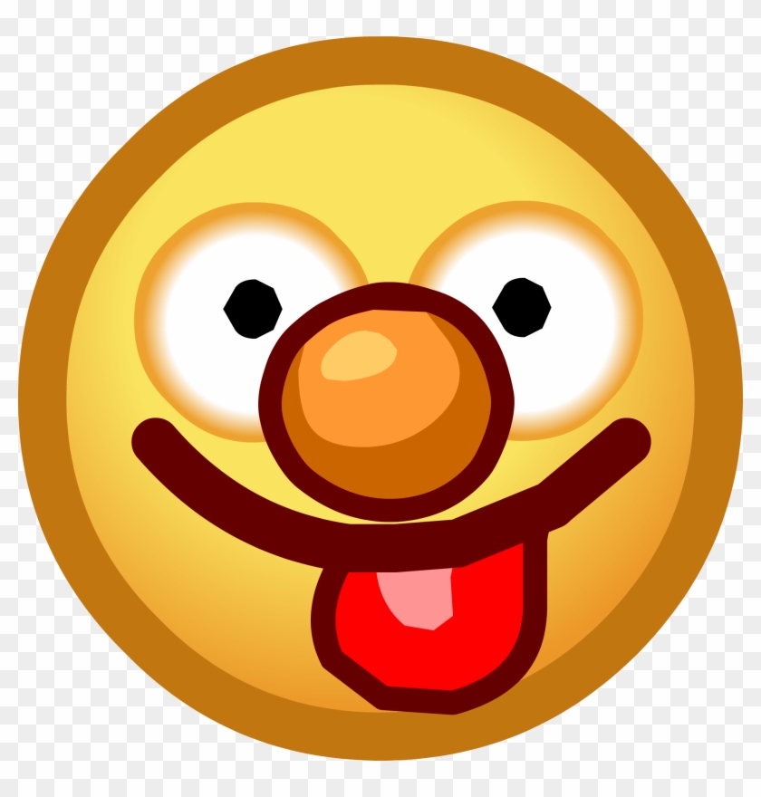 Smiley Face With Tongue Out Collection - Club Penguin Emoji Png Clipart #1618079