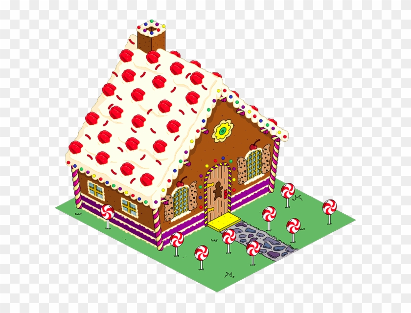 Tapped Out Gingerbread House - Gingerbread House Tapped Out Clipart #1618148