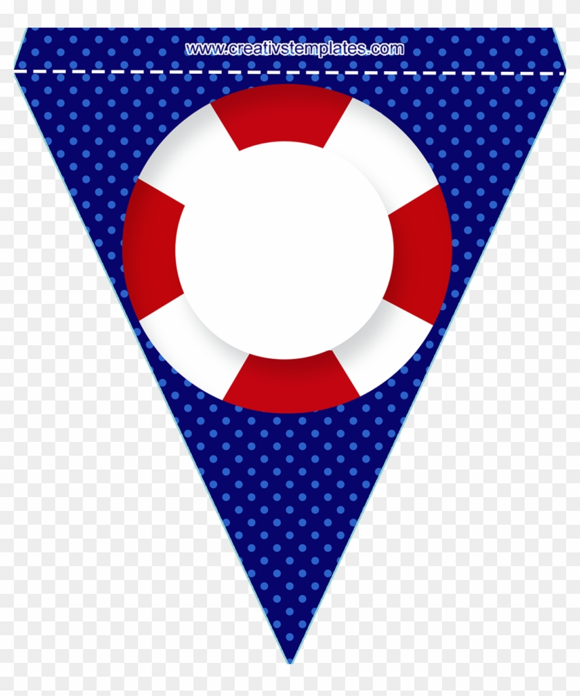 Bandera Oso Marinero Nautical Banner, Nautical Clipart, - Png Download #1618650