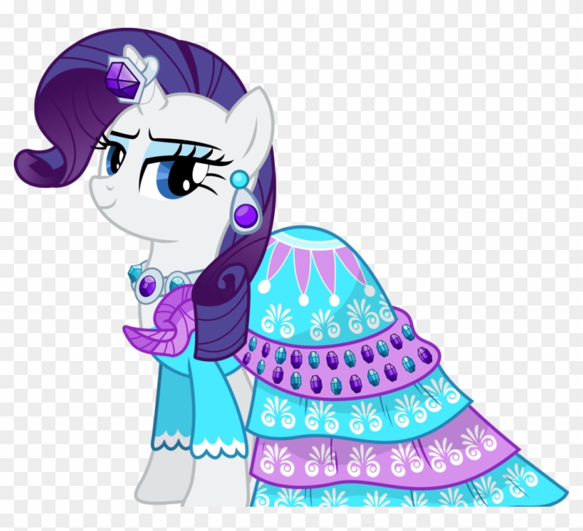 Gambar Kuda Pony Rarity - My Little Pony Rarity Dress Clipart #1618951