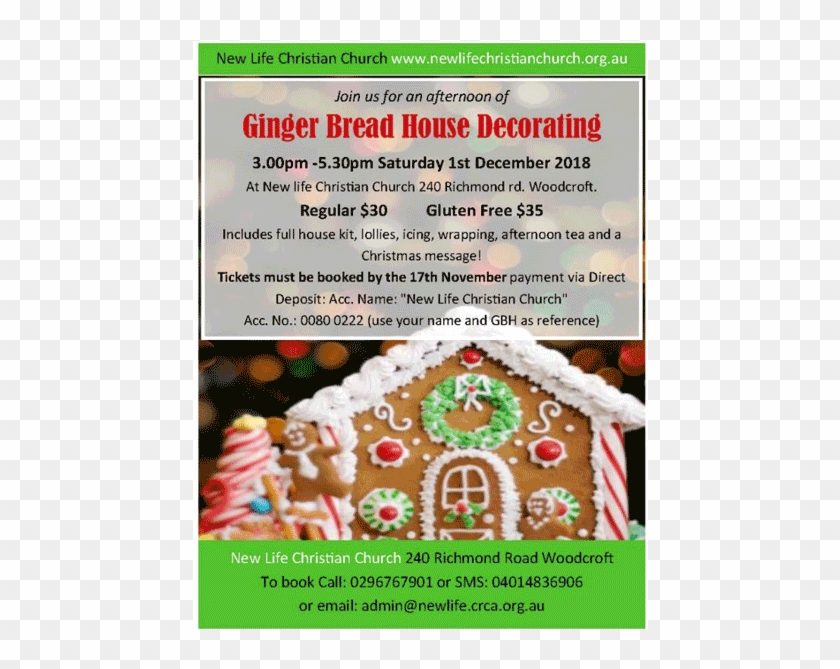 Ginger Bread House Decorating - Gingerbread House Clipart #1619303