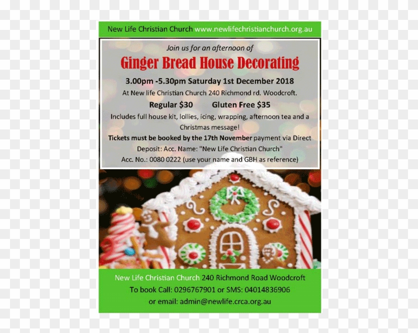 Ginger Bread House Decorating - Gingerbread House Clipart