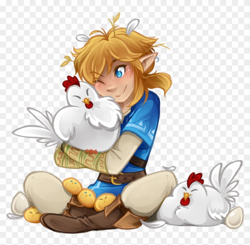 'cucco For You~'i've Been Reading So Many Loz Fanfics, - Botw Link Costume Fanart Clipart