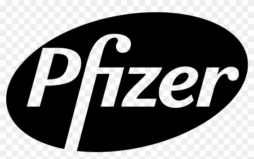 Pfizer Logo Black And White - Pfizer New Clipart #1619523