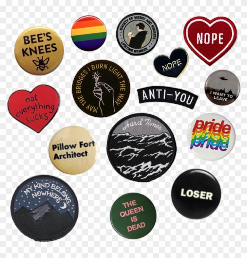 Art Hoe, Butches, Pin And Patches, Chile, Overlays, - Aesthetic Pins Png Clipart #1620645