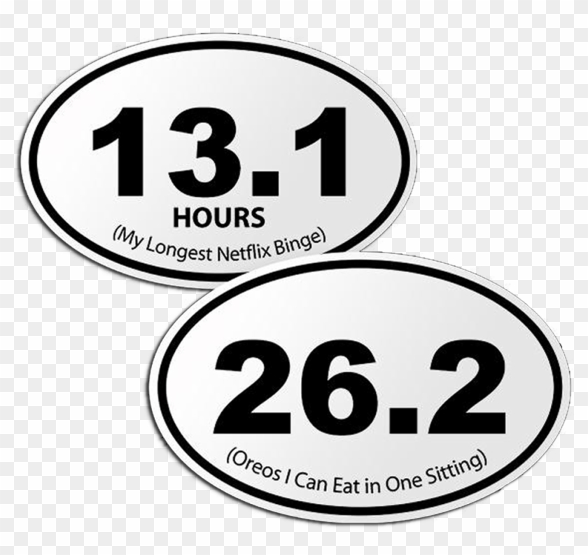 Marathon Bumper Sticker Clipart #1621010