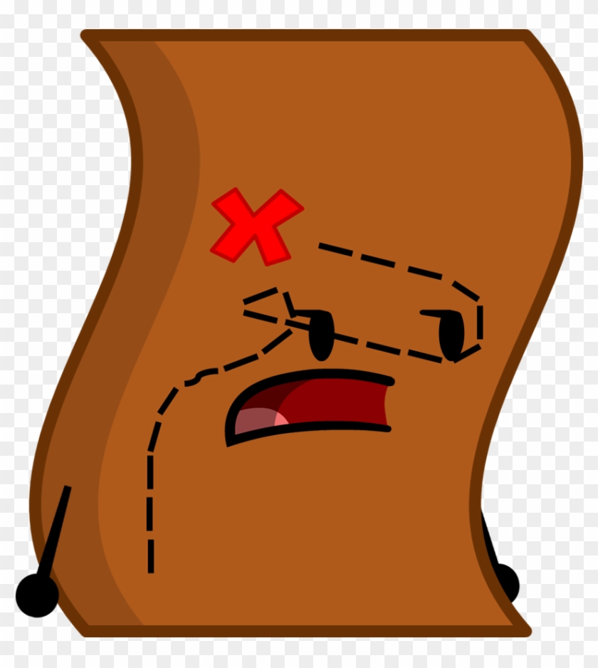 Treasure Map - Bfdi Chest Clipart