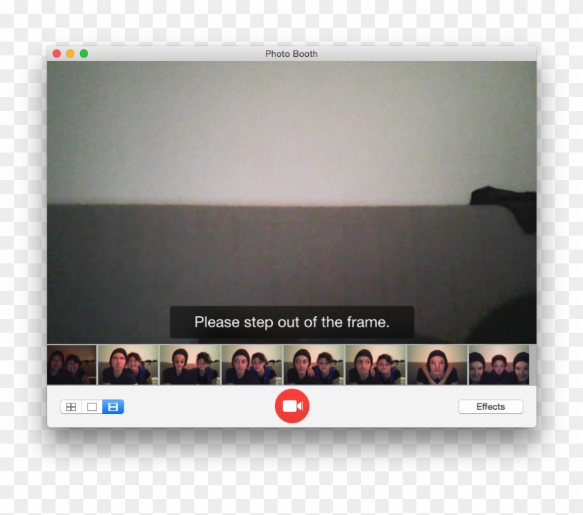 Step Out Of The Frame - Apple Photo Booth Png Clipart