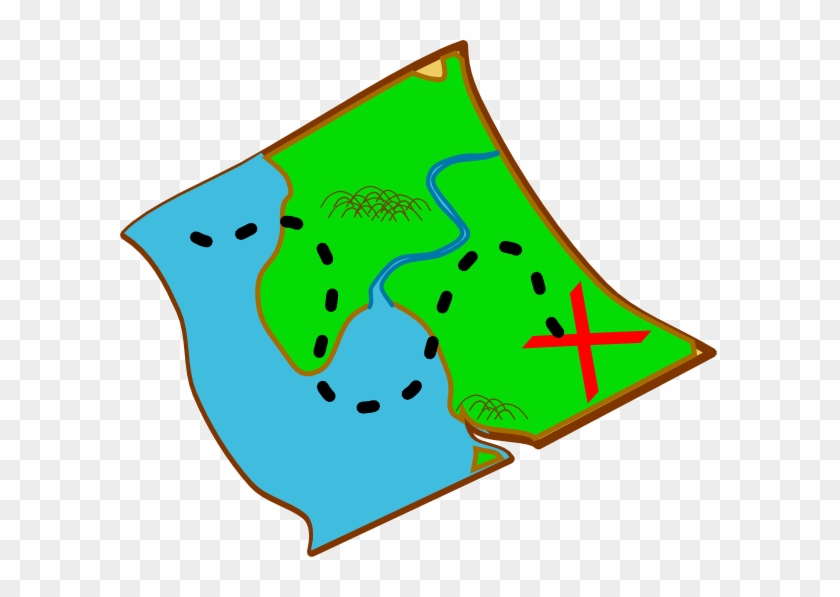 Treasure Map Ocal Diff Colours Hi - Map Clipart - Png Download