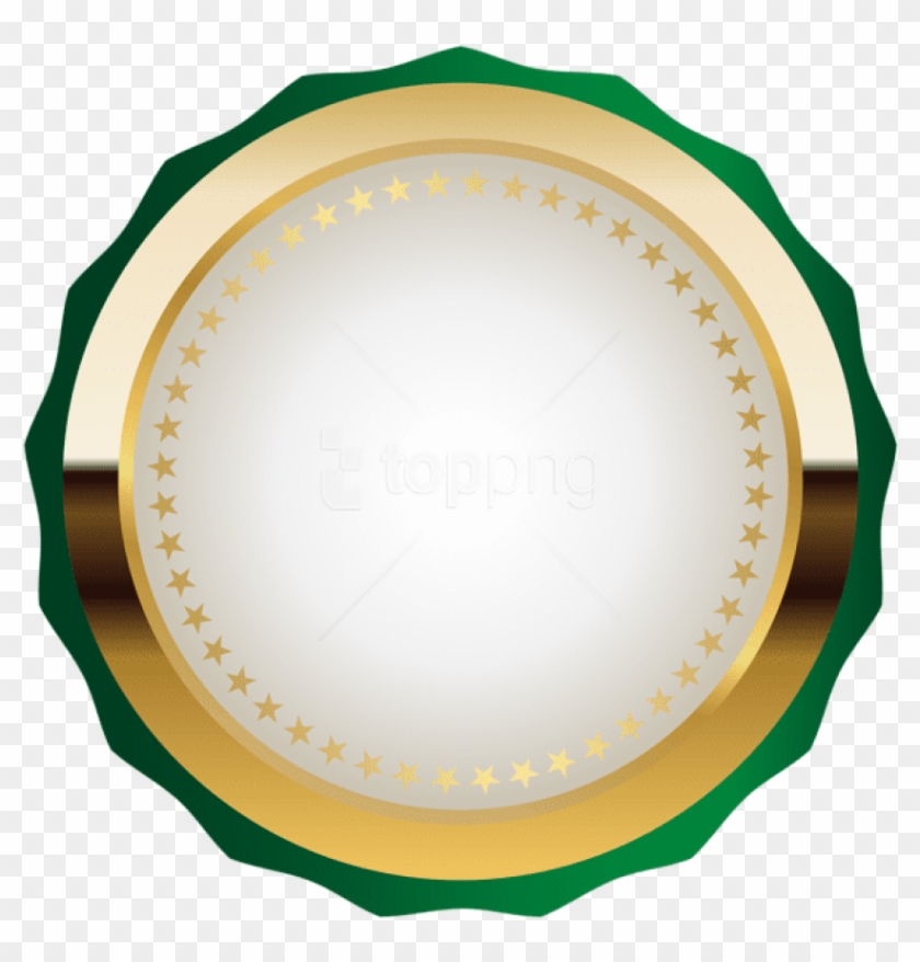 Free Png Download Seal Badge Green Gold Clipart Png - Badge Images Png Transparent Png #1622235