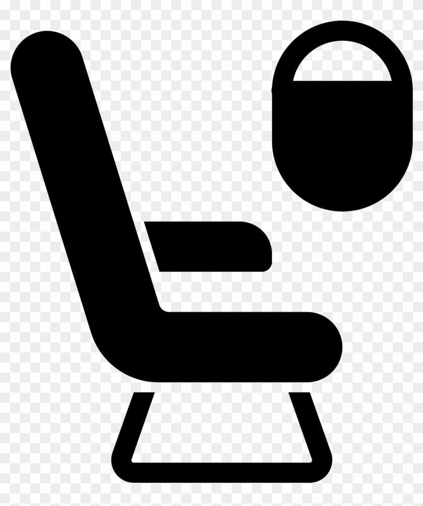 Flight Seat Filled Icon - Airplane Seat Icon Clipart