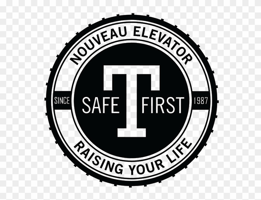 Safety First - Nouveau Elevator Logo Clipart