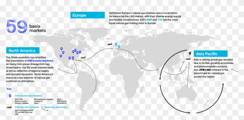 Ice Natural Gas Data Center - World Map Clipart