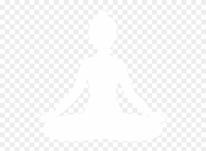 Yoga And Meditation - Yoga Png Logo White Clipart #1623458