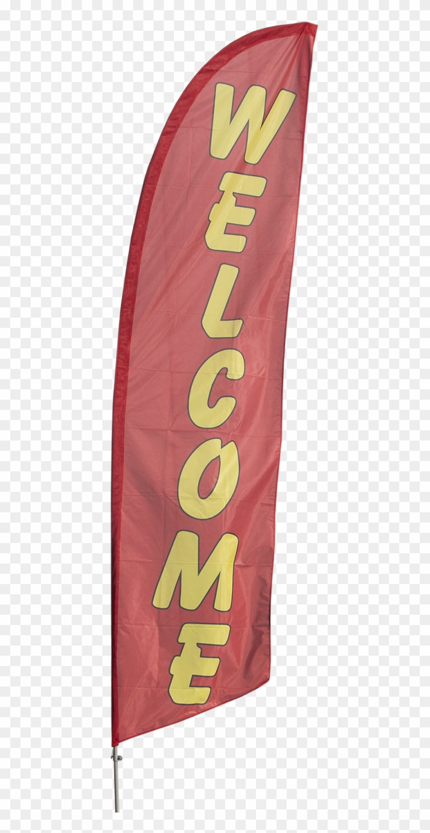 Welcome Customers With Our Yellow On Red "welcome" - Banner Clipart
