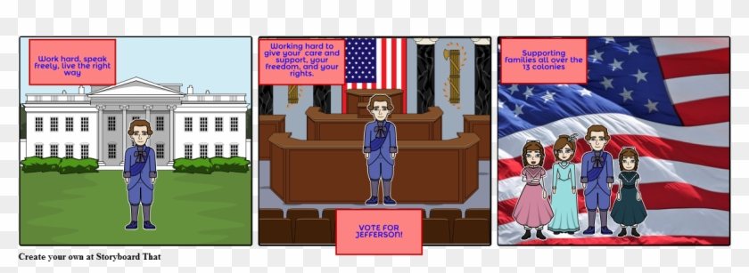 Thomas Jefferson Slogan - 12 Steps For Bill To Become A Law Clipart #1624431