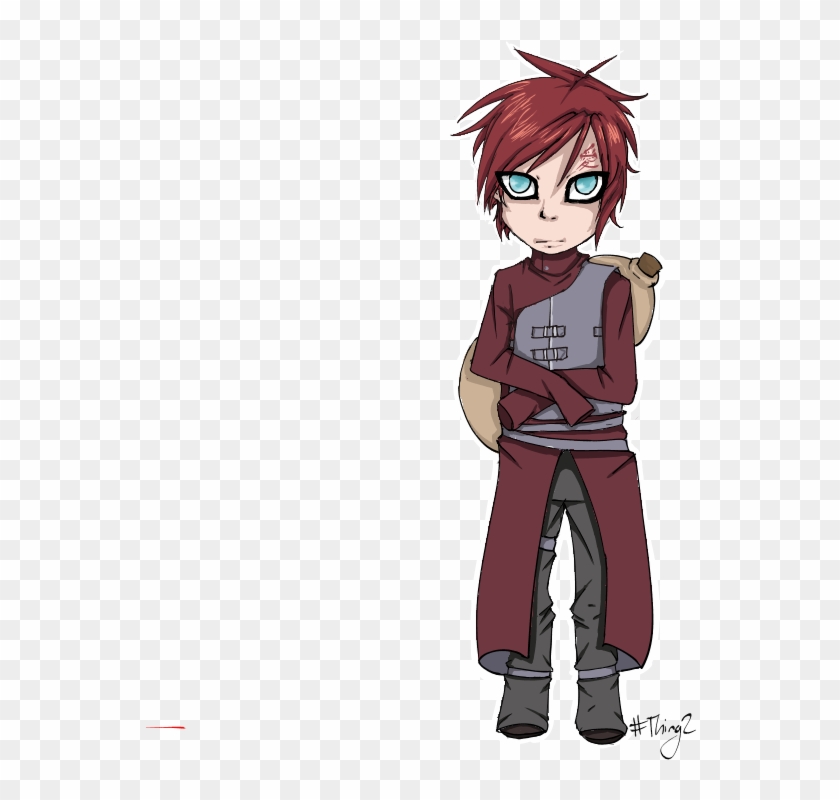 Gaara Chibi - Cartoon Clipart