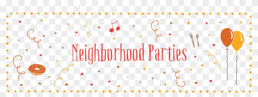 <h1>neighborhood Parties</h1> Fall Party Banner Church Clipart