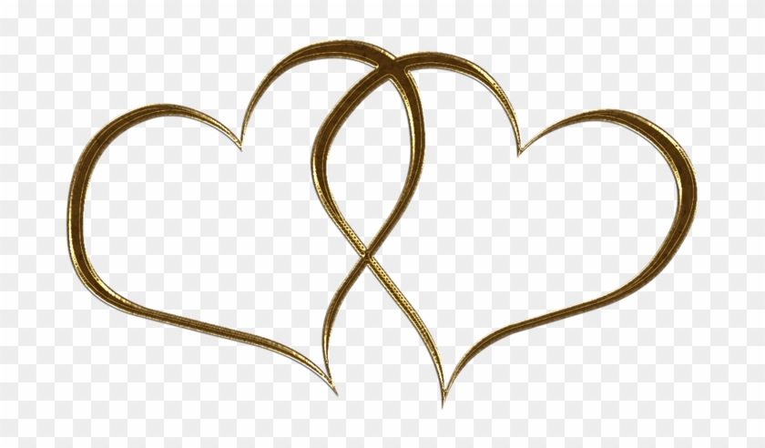 Wedding Heart Clipart Copy - Wedding Gold Heart Png Transparent Png #1624493