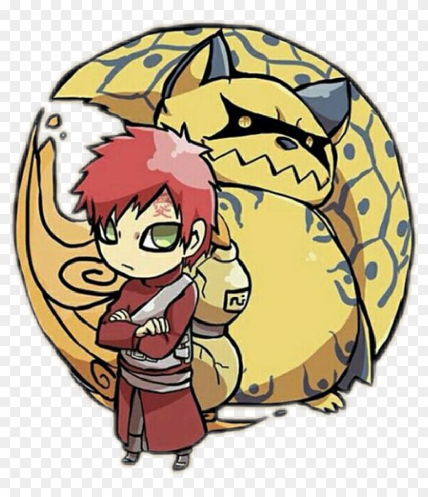 Gaara Sticker - Chibi Naruto Bijuu Clipart