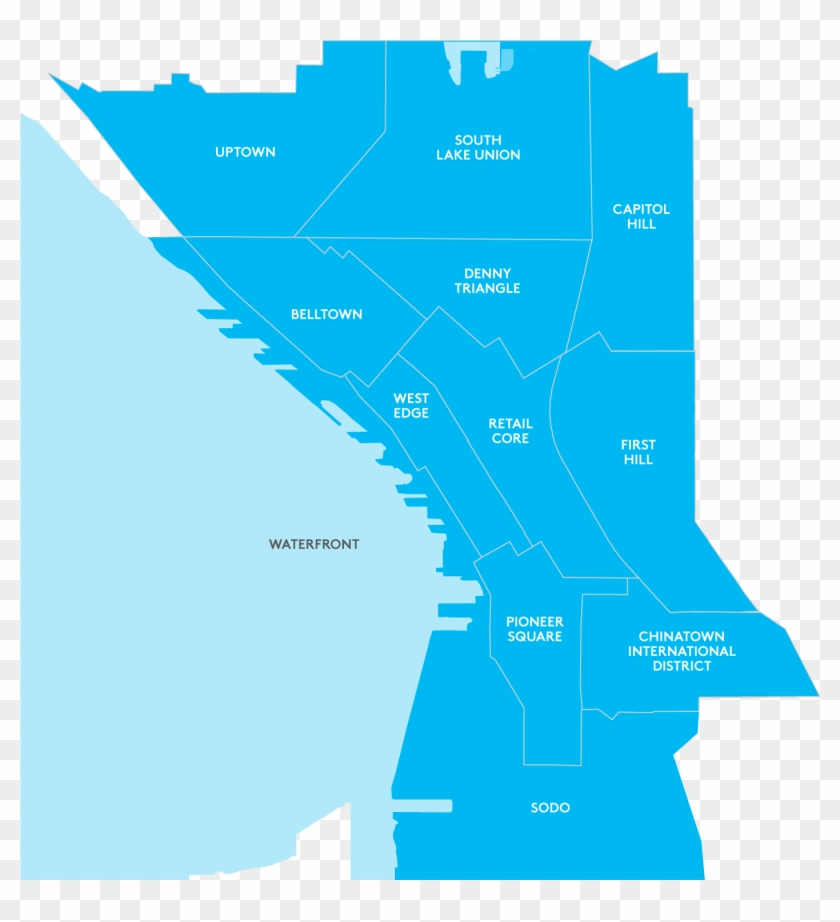 Sod Neighborhood Map - Downtown Seattle Map Png Clipart #1625342