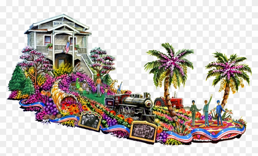 An Artist's Rendering Of The Future, First-ever Sikh - First Rose Parade Floats Clipart