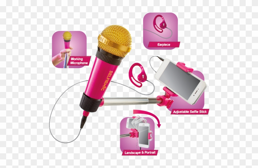 Sing Selfie Share - Selfie Mic Clipart