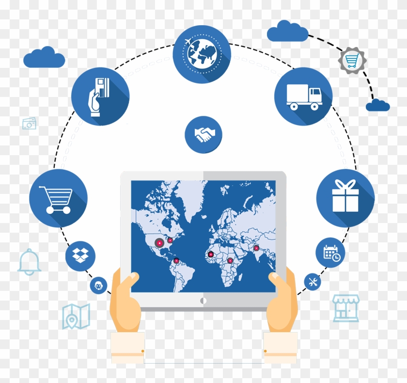 We Develop Highly Secure And Scalable Ecommerce Applicationswhich - World Map Clipart