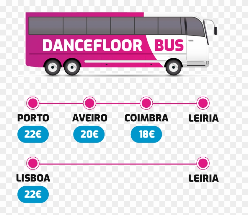 Travel With The Dancefloor Bus - Tour Bus Service Clipart
